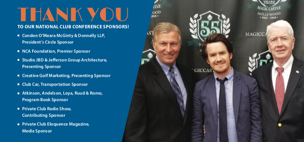 National Club Conference Sponsors