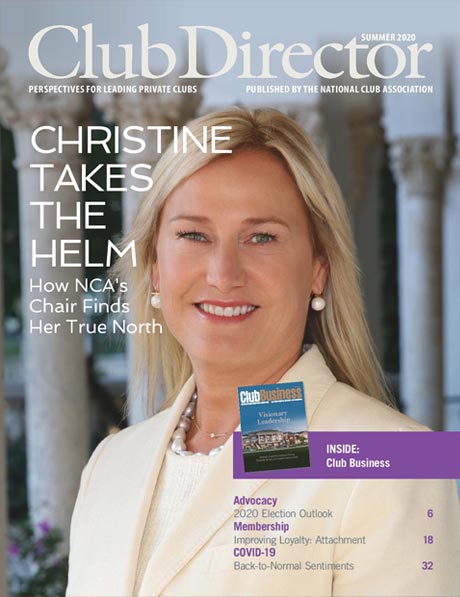 Club Director Summer 2020: Christine Takes the Helm - The National Club